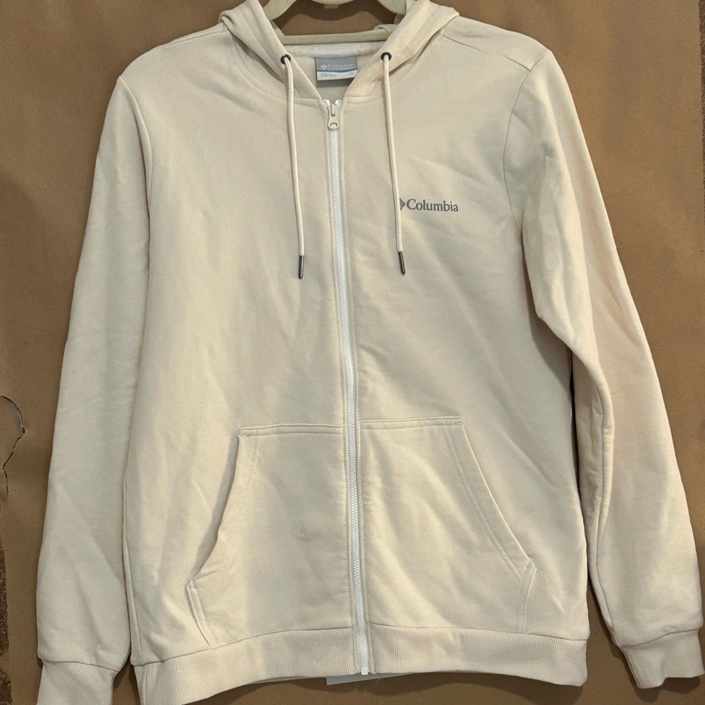 Columbia Cream Zip-Up Hoodie
